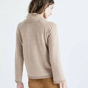 Madewell Cinematheque Chevron Mock Neck Sweater Size XS